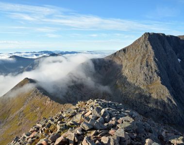 Carn Mor Dearg Arete scramble Ben Nevis Scotland
