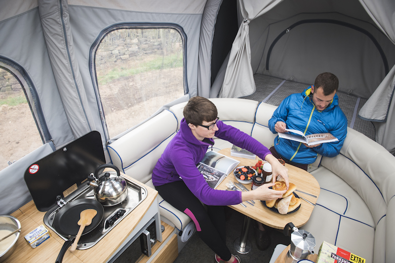 Opus camper kitchen 