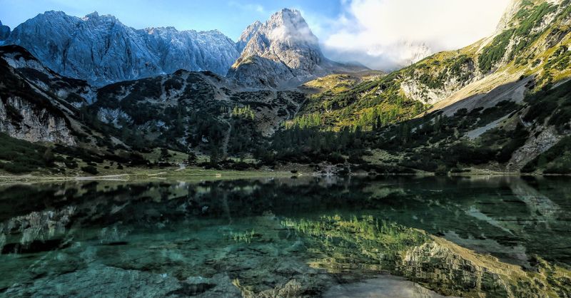 Austrian Alps Zugspitz - beautiful places to go hiking in europe