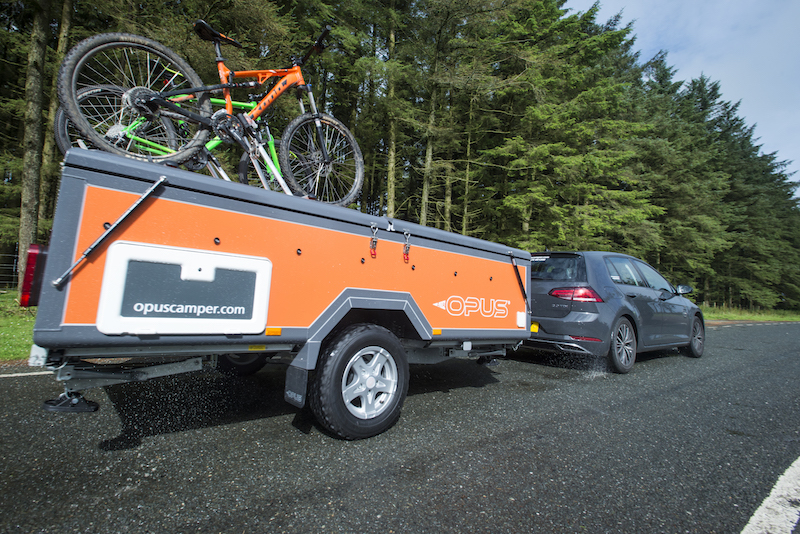 bikes attaches to the Opus camper