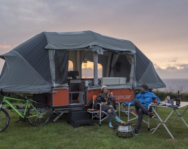 Opus camper trailer tent