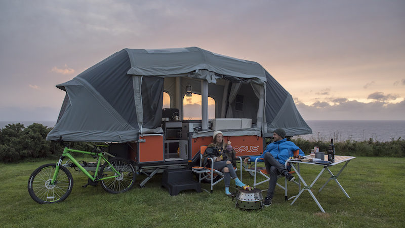 Opus camper trailer tent