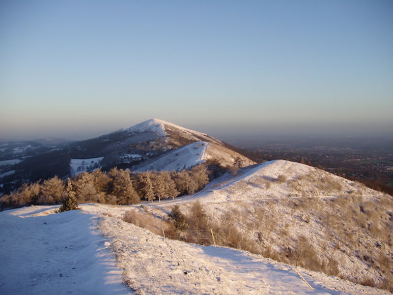 best UK walking routes for winter - Worcestershire beacon malvern hills