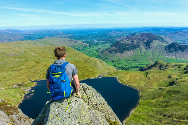 top of Jack's Rake lake district grade one scramble