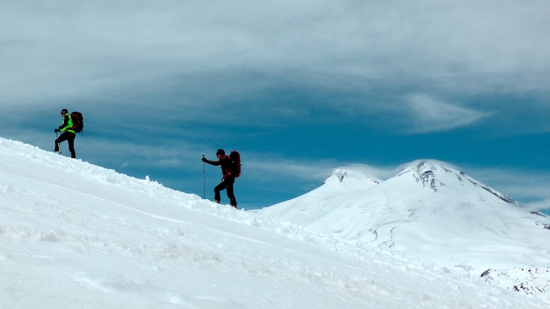 Mount Elbrus with summit in background