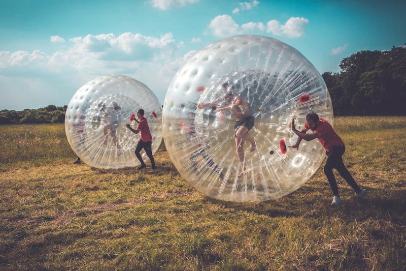 Camp Wildfire zorbing