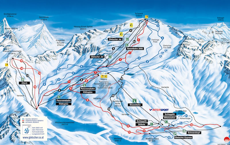 Mölltaler glacier - best ski resorts in austria