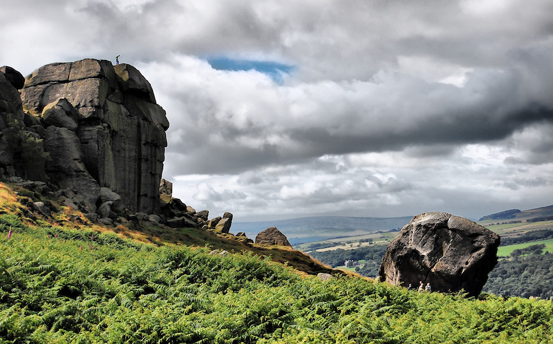 ilkley moor cow and calf - best Yorkshire dales walks