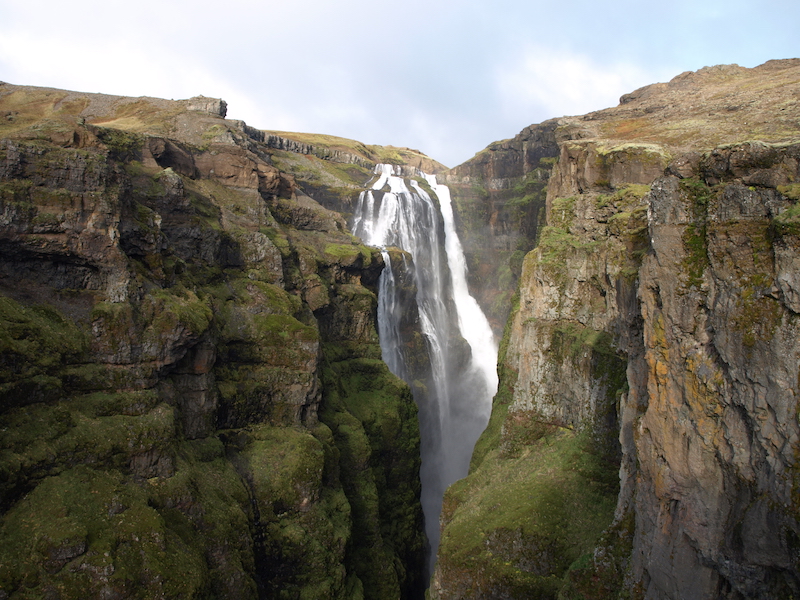 Glymur Waterfall - best hiking in iceland