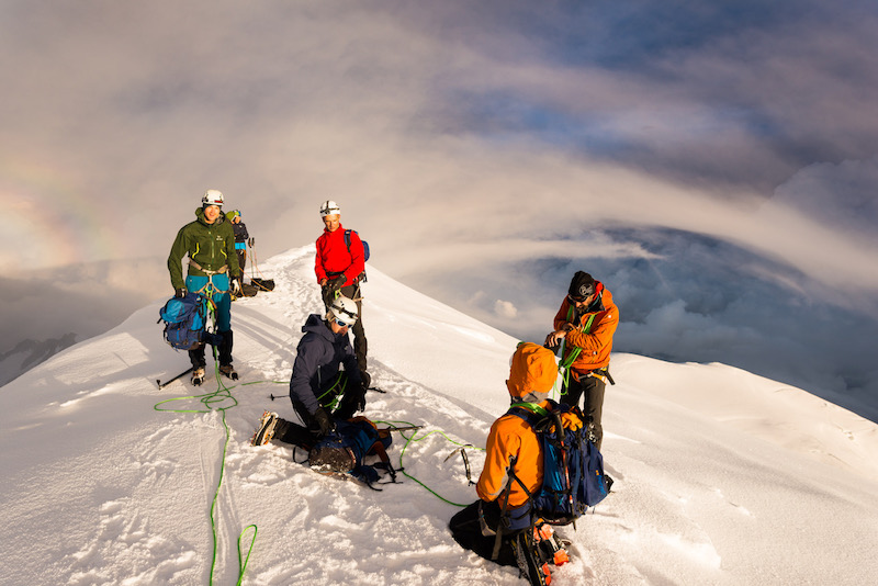 summit of mont blanc