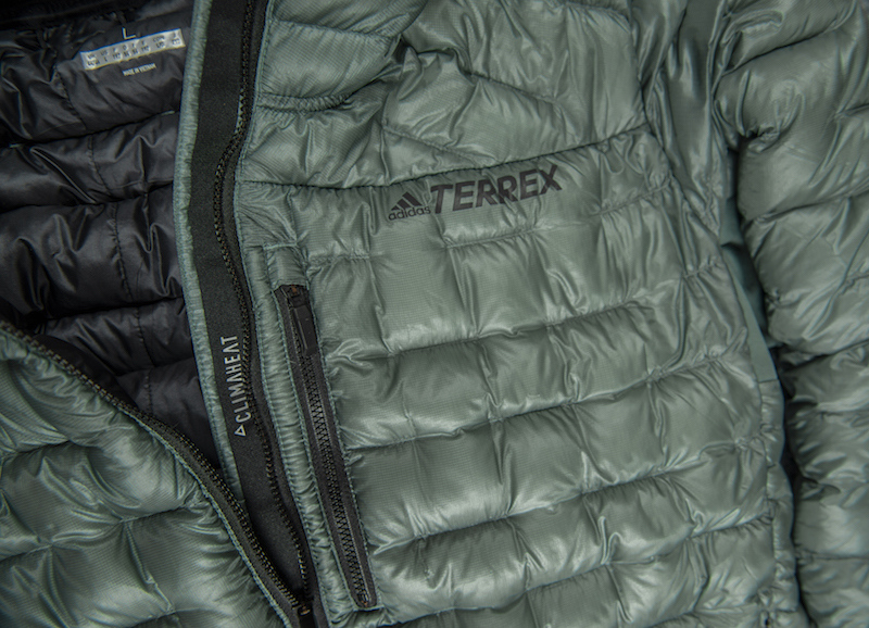 terrex climaheat agravic down hooded jacket