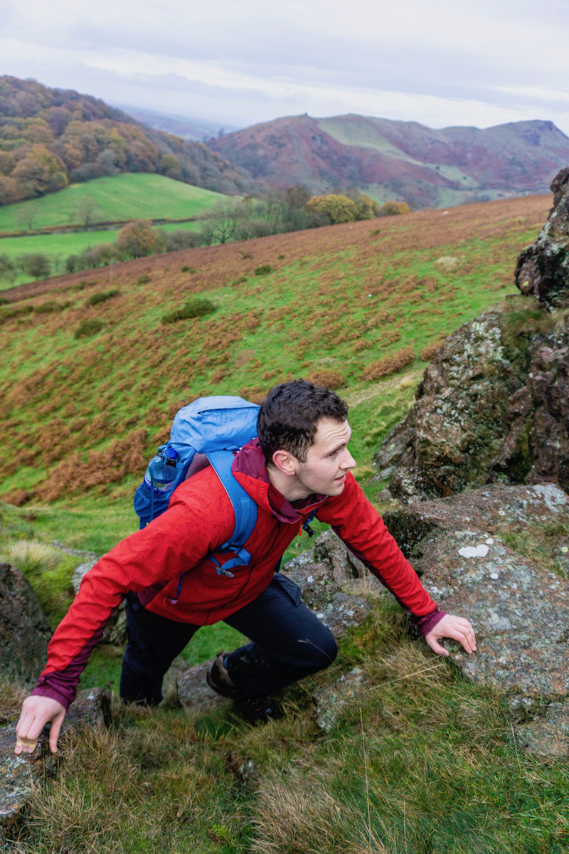 hiking in the Shropshire hills