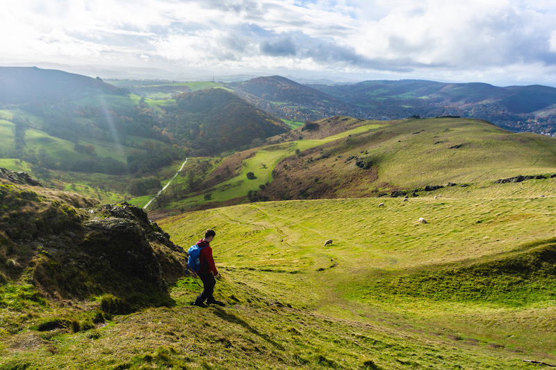 hiking in the shropshire hills