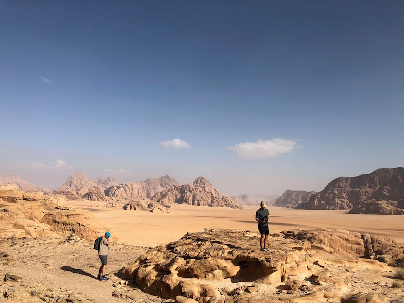 Hiking Wadi Rum