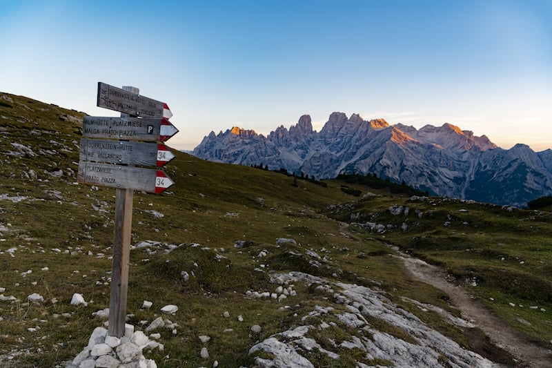 trail 34 alta pusteria alpine ridgeway