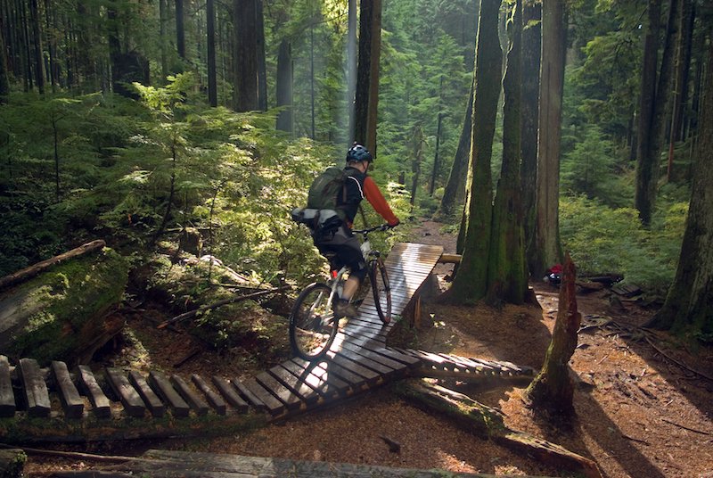 adventurous things to do in vancouver - mountain biking north shore