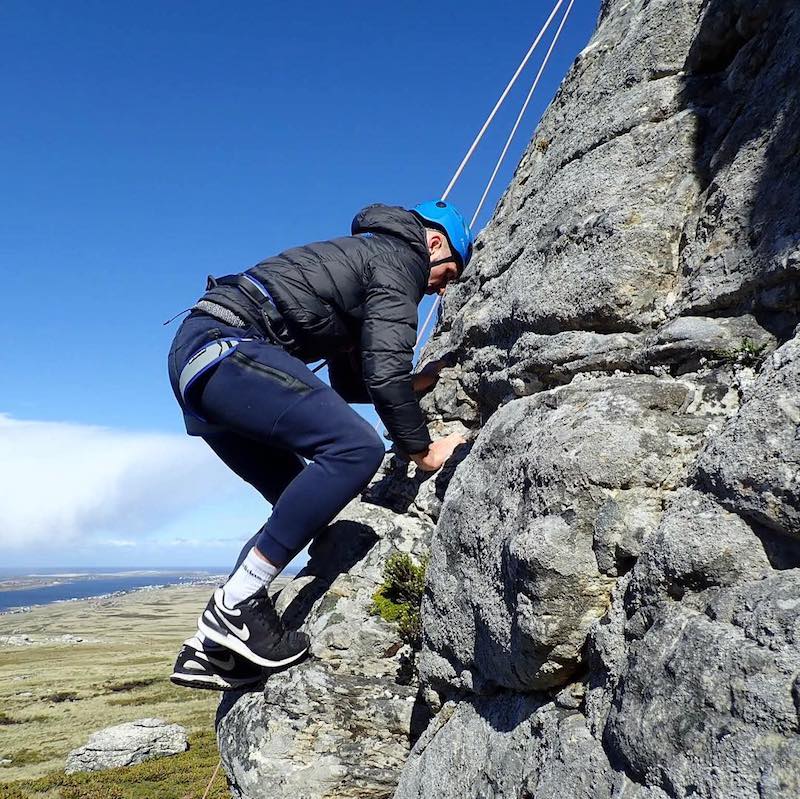 climbing in the falklands