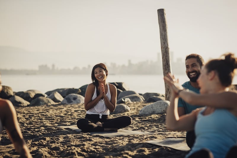 outdoor yoga class best things to do in Vancouver