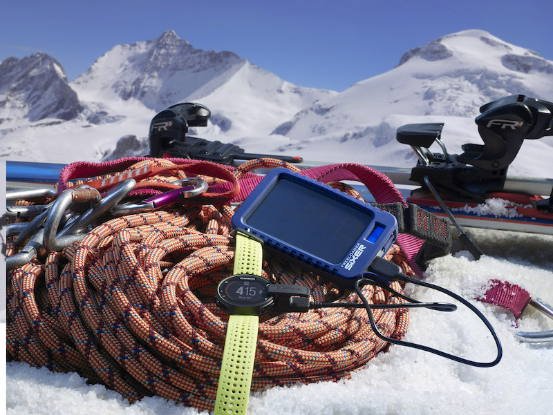 solar technology chargers ski mountaineer