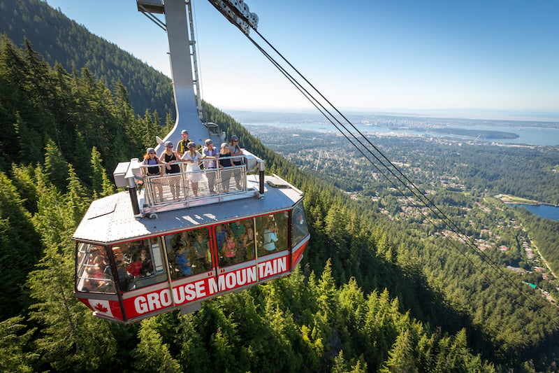 Grouse Mountain Skyride: adventurous things to do in vancouver