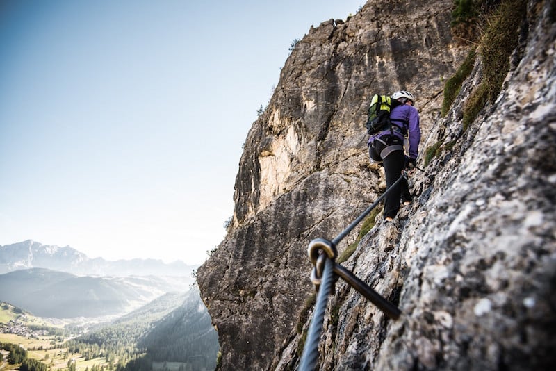 Via ferrata in the Dolomites