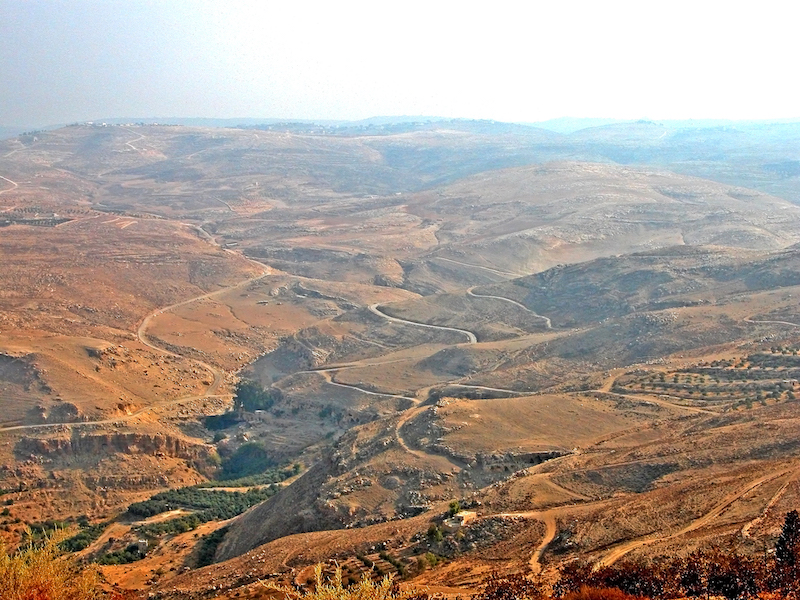 view from mount nebo best hiking in Jordan