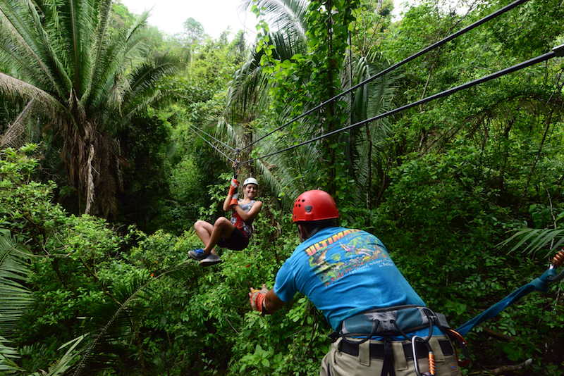 ziplining, best adventurous things to do in belize