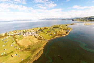 Shell island campsite, Wales