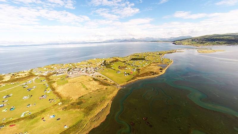 Shell island campsite, Wales