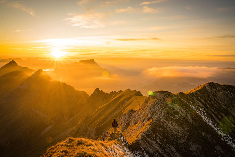 Nature puts on a show on the Brienzer Rothorn hiking route, one of the best hikes in Bern, Switzerland