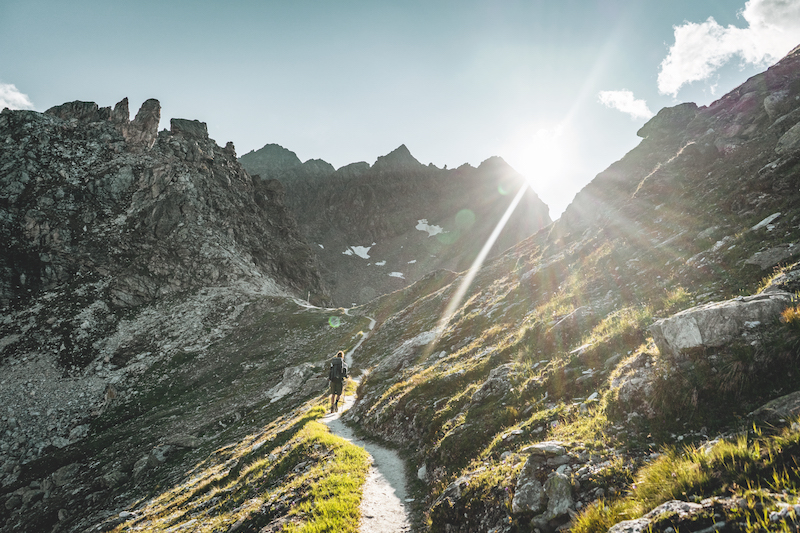 Beautiful views on Stage 21 of the alpine passes trail