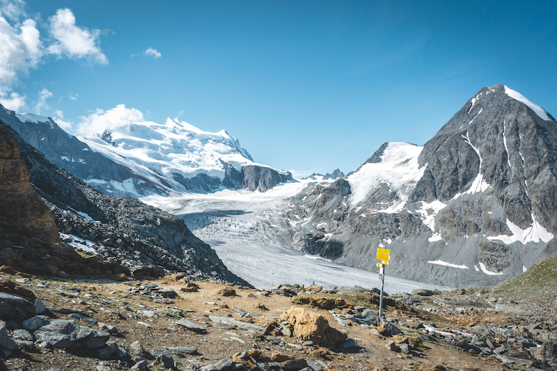 Pristine alpine views on the alpine passes trail, Switzerland