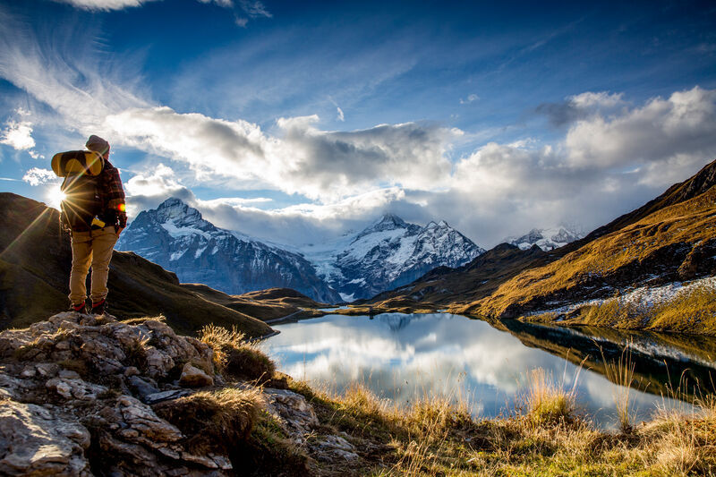 A landscape view on the Faulhorn trail, one of the best hikes in Bern Switzerland 