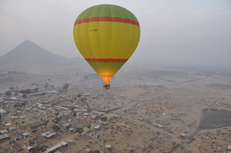 Hot air ballon ride in India