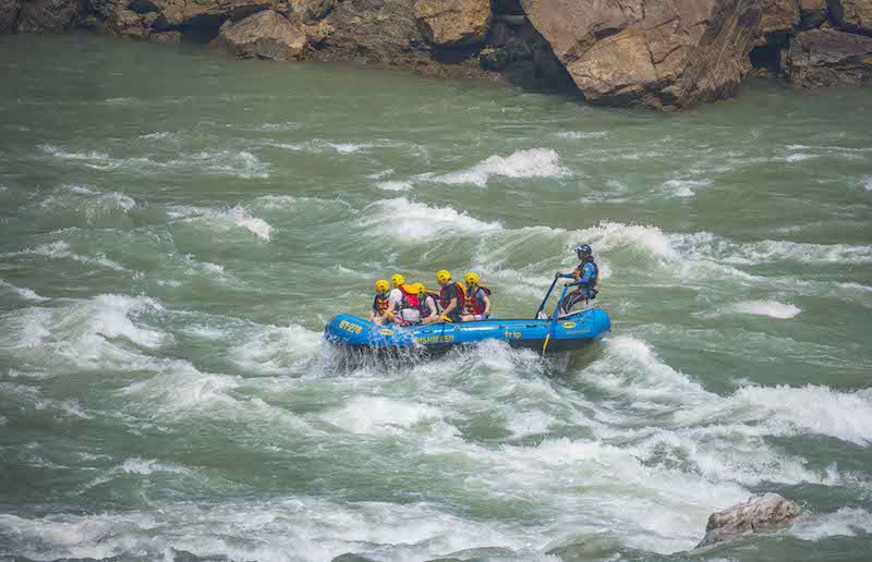 White water rafting, one of the most adventerous things to do in India