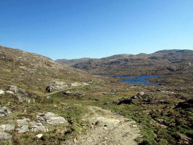 A footpath on the Hebridean Way, Scotland 