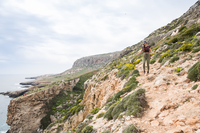 The windswept coastlines of Malta makes the perfect place for some hiking