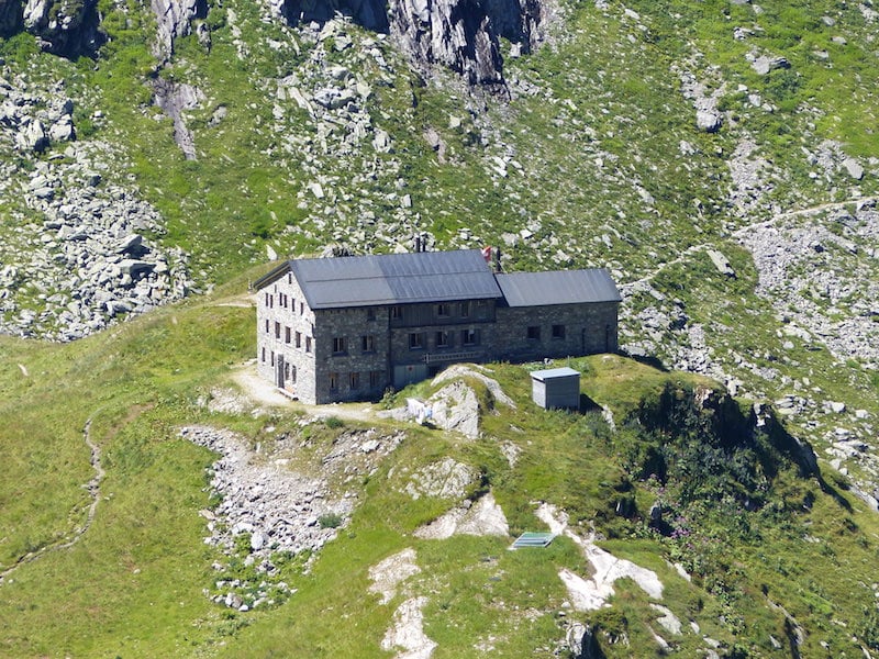 Terri Hutt on the Greina Pass Route in Switzerland