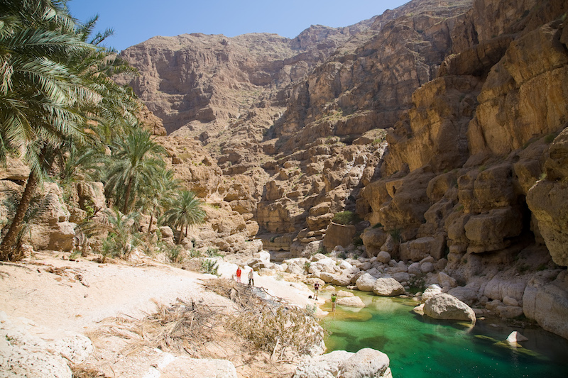 Wadi Shab Oasis in Oman