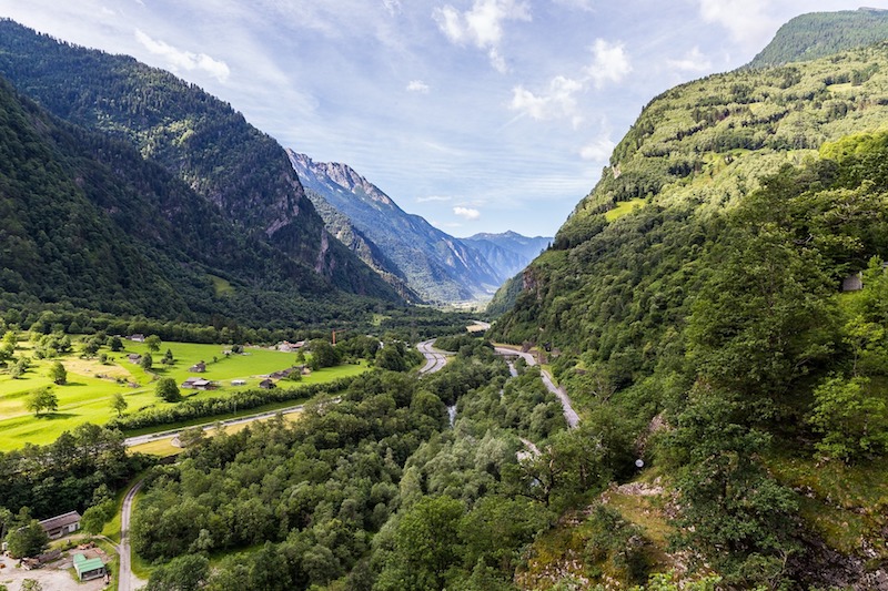 Misox Valley in Switzerland