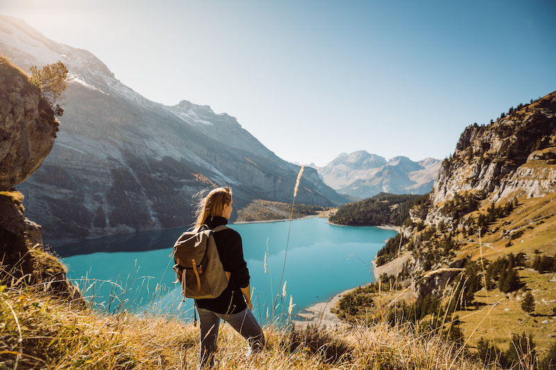 Switzerland Autumn: Kandersteg, Oeschinensee