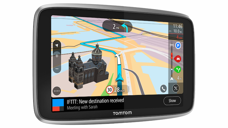 A TomTom Go Premium sat nav