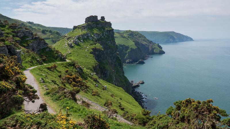 valley of rocks on the UK adventure road trip