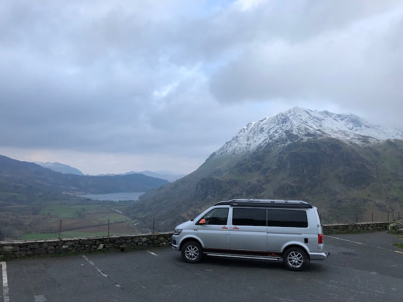 A mountian pass on the great british adventure road trip