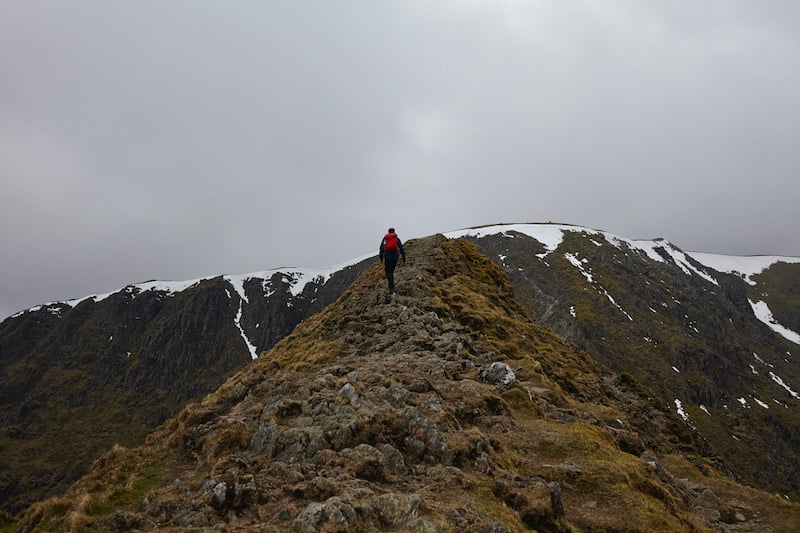 Hiking Helvellyn in the Lake District