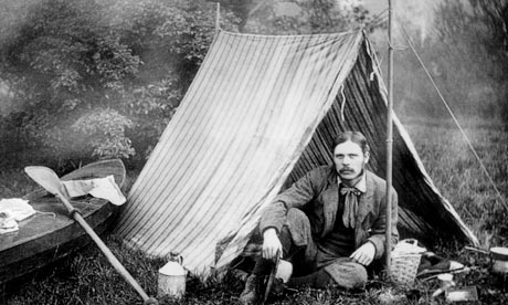Thomas Hiram Holding in a tent