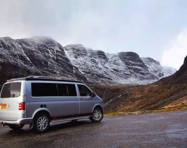 Camper King van in Scotland