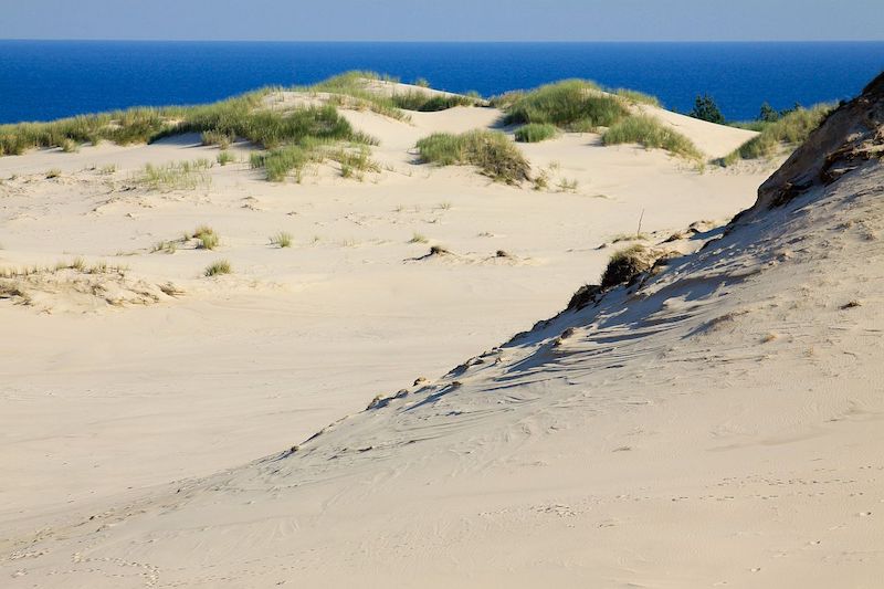 Moving sand dunes in Poland