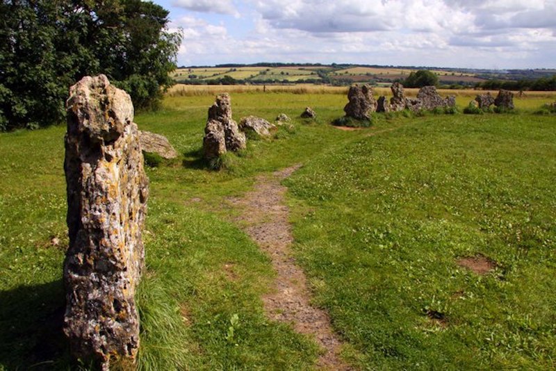 The Rollwright stones route in the Cotswolds