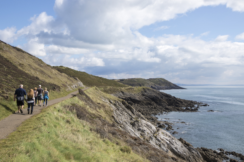 hiking on the gower coast path